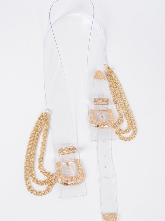 Plus Size Metal Buckle Chain Belt main image 5